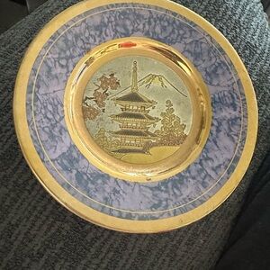 The art of choking!! Vintage 24K gold edged! Made in Japan!!